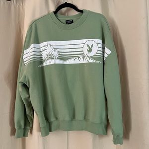 Playboy Summer Oversized Crewneck Sage